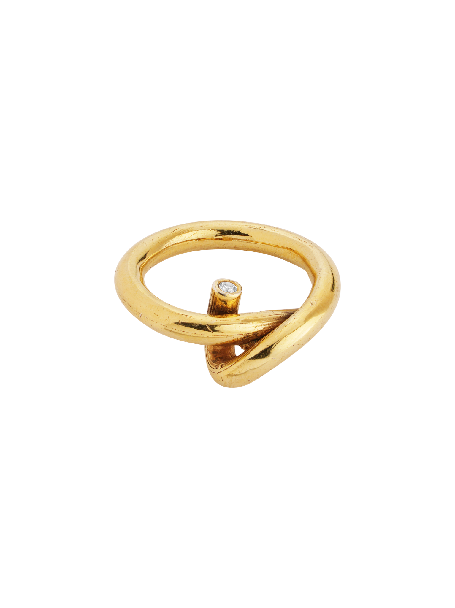 Silent Diamond Knott Ring – Jenny Sweetnam
